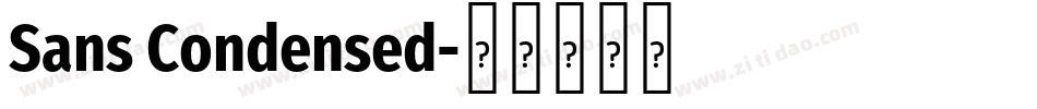 Sans Condensed字体转换